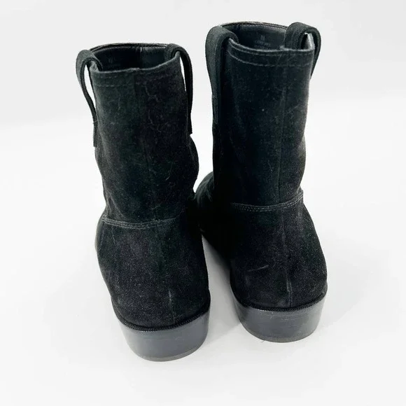 REBECCA MINKOFF Chasidy Black Suede Booties size 8M - Picture 4 of 9